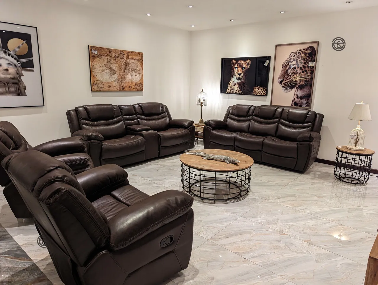 Large Recliner Sets recliners in our Nairobi showroom